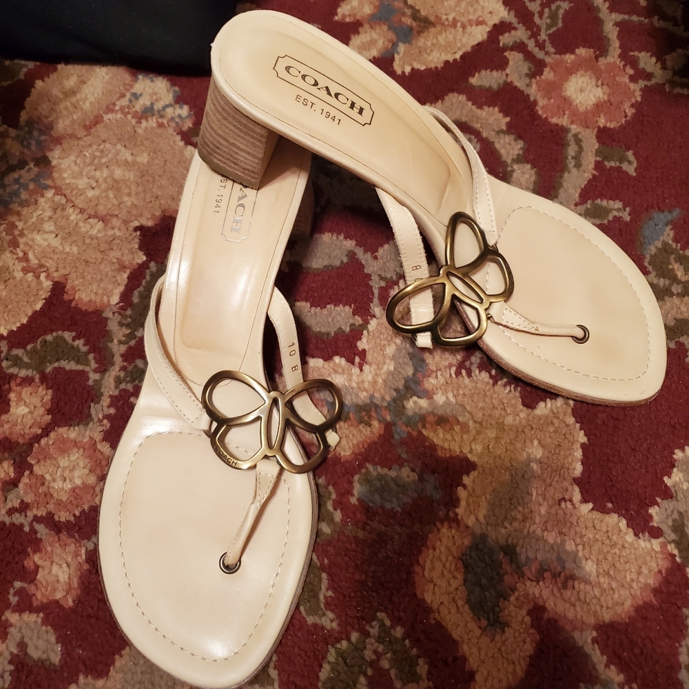 Coach heeled sandals